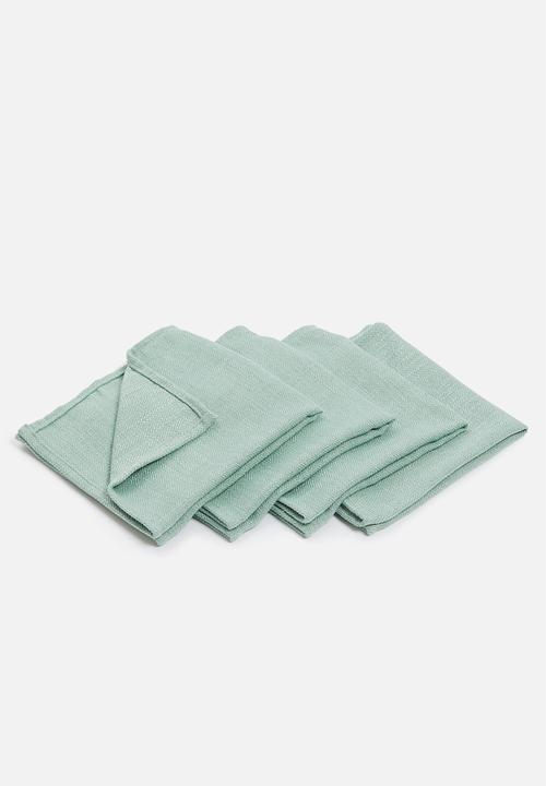 Hertex Haus - Enquire napkins set of 4 - aqua
