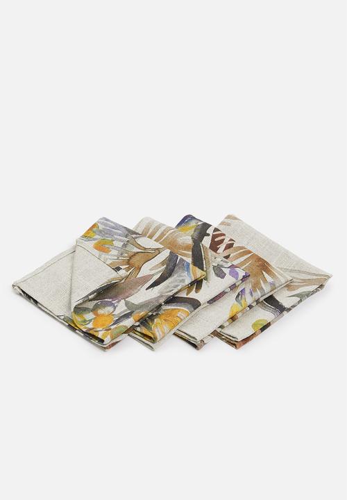Hertex Haus - Sugarbush napkins set of 4 - earth