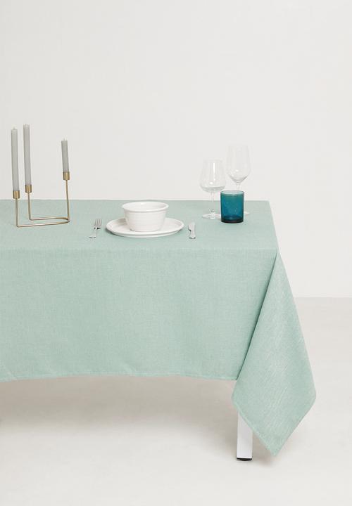 Enquire tablecloth - aqua