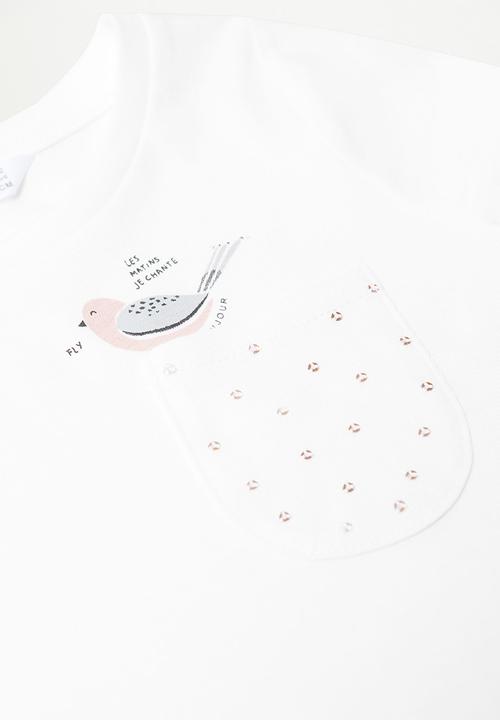 MANGO - Marina tee - white 