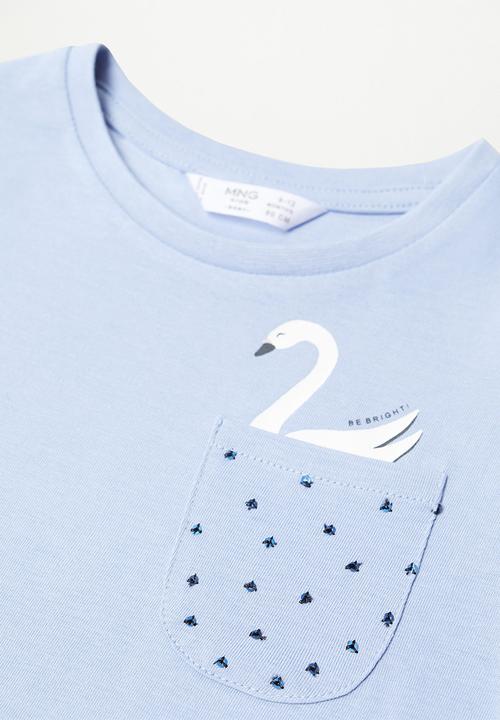 MANGO - Marina tee - blue