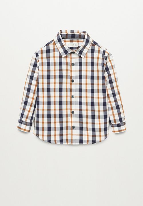 MANGO - Baby boys long sleeve check shirt - multi
