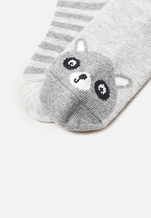 MANGO - Mapache socks - grey