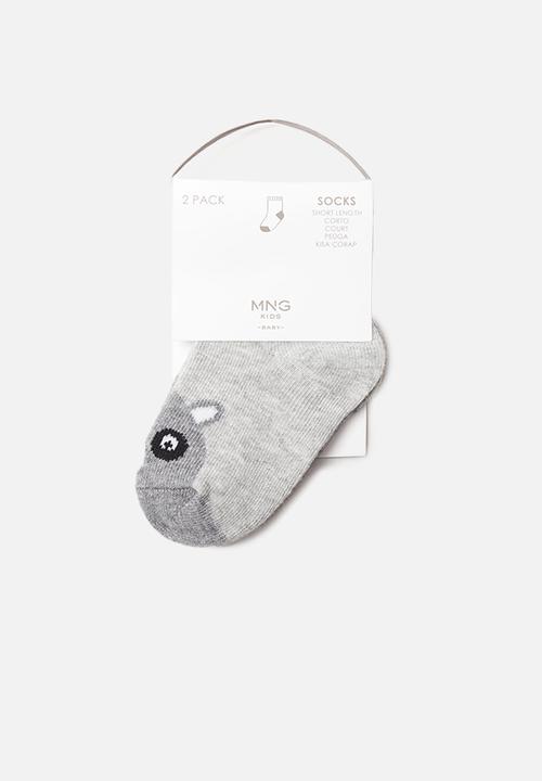 MANGO - Mapache socks - grey