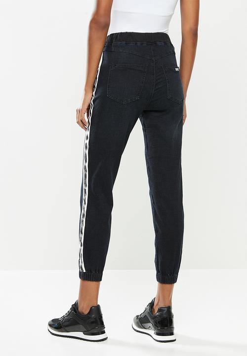 SISSY BOY - Rookie:ryder jogger track pants with tape - blue black