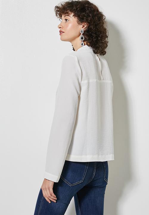 Superbalist - Hi neck shell - ivory