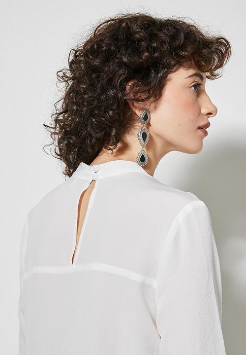 Superbalist - Hi neck shell - ivory