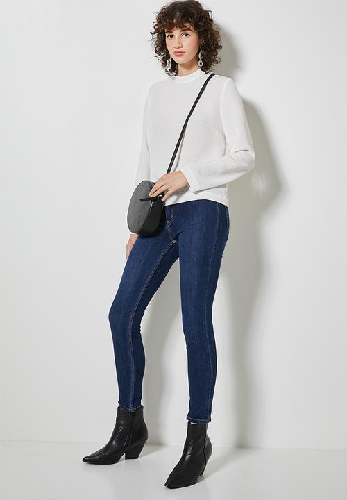 Superbalist - Hi neck shell - ivory