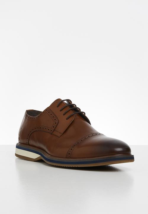 POLO - Edward leather casual lace up - brown
