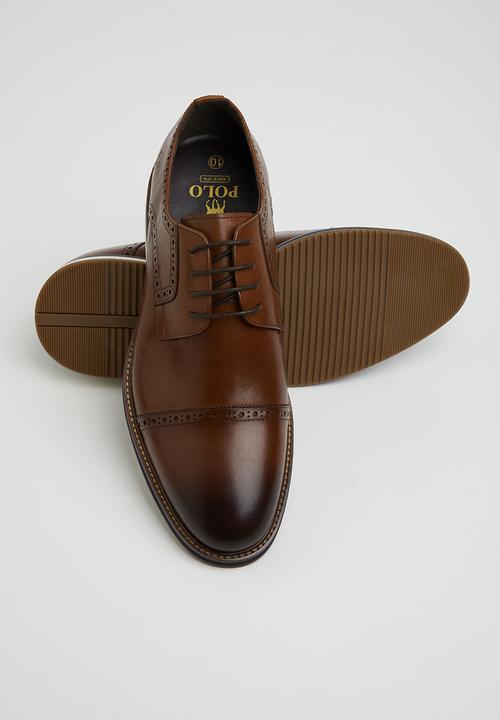 POLO - Edward leather casual lace up - brown