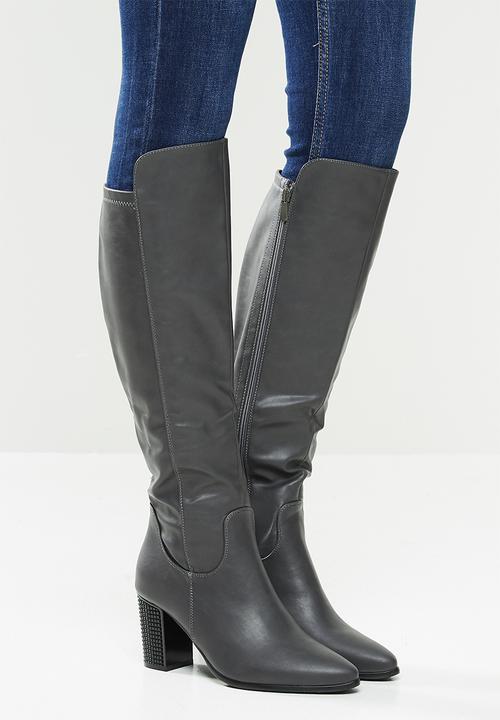 Butterfly Feet - Sierra over the knee boot - grey