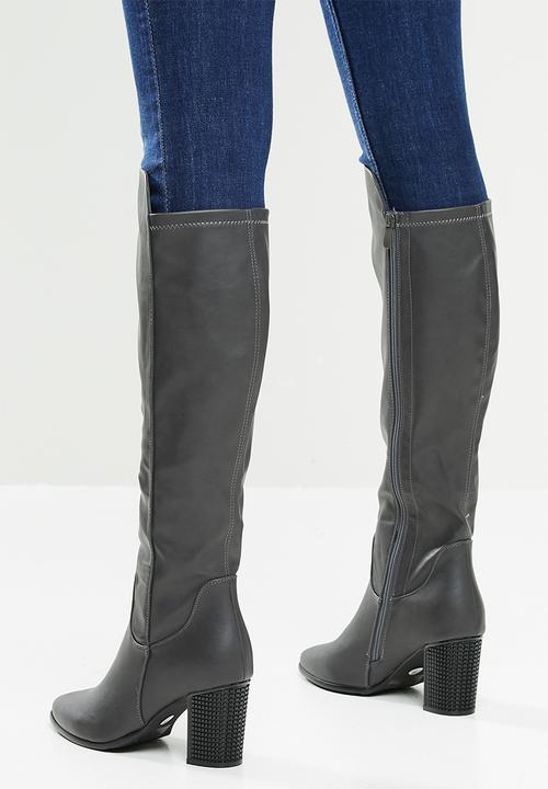 Butterfly Feet - Sierra over the knee boot - grey