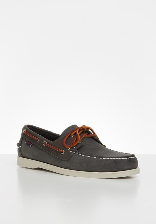 Sebago - Notch leather - dark grey &  blue navy