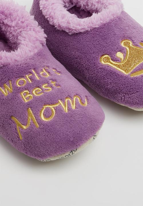 snoozies!® - World's best mom slipper - purple