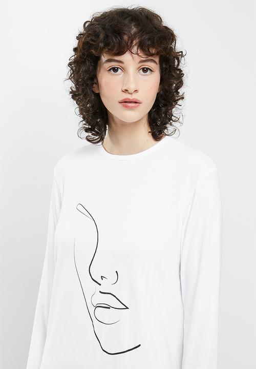Superbalist - Sleep tee & pants set - white & grey 