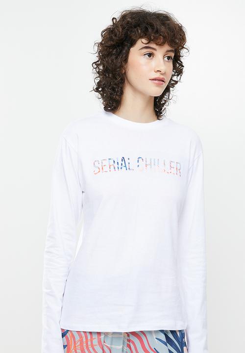 Superbalist - Sleep long sleeve fitted top & pants - multi 