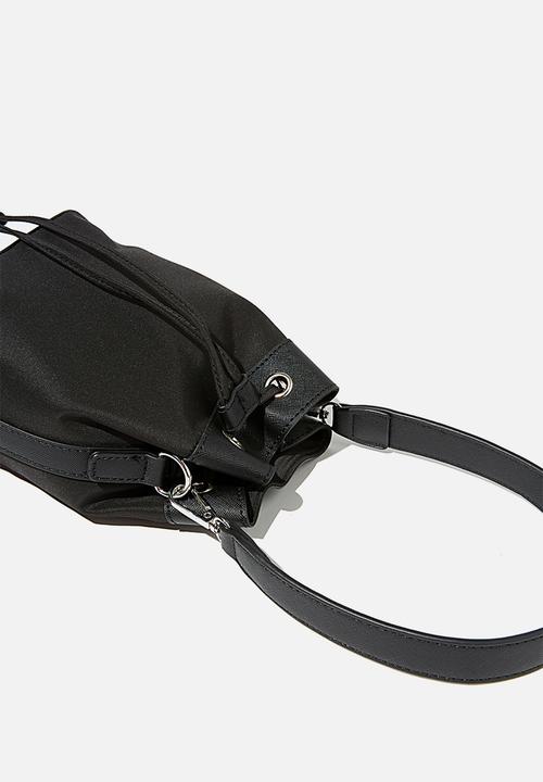 Rubi - Nylon bucket bag - black