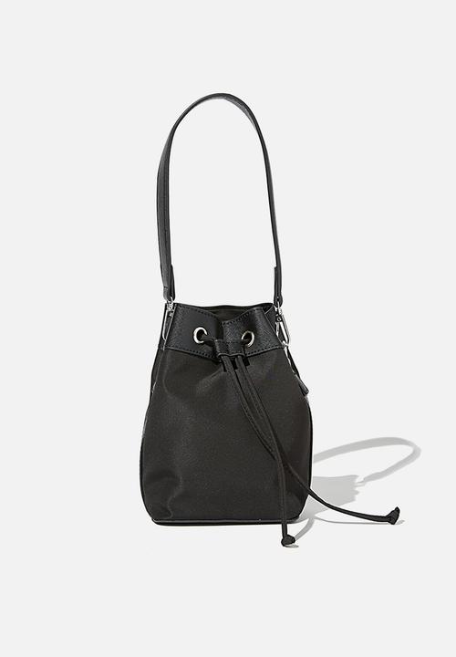 Rubi - Nylon bucket bag - black