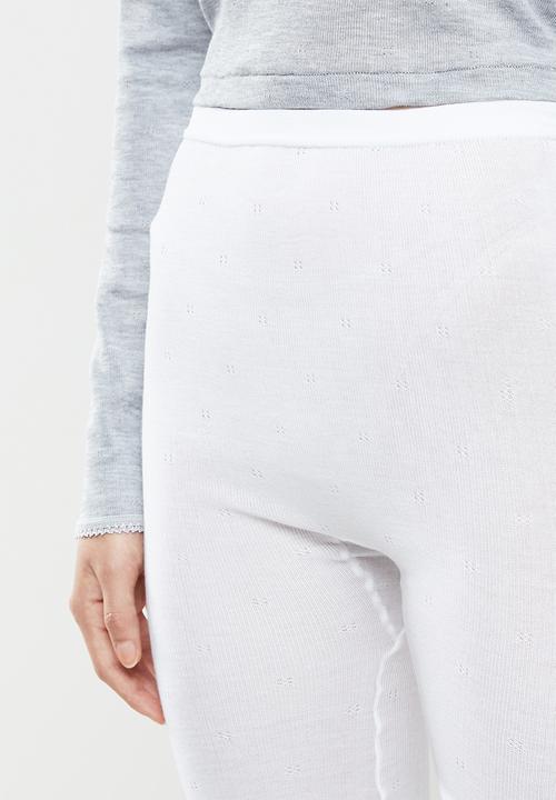 Superbalist - 2 Pack thermal legging - white & grey