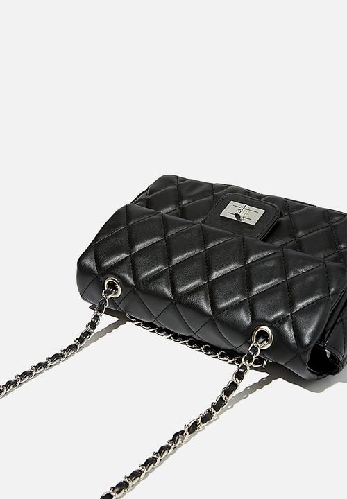 Rubi - Hailey quilted cross body bag - black