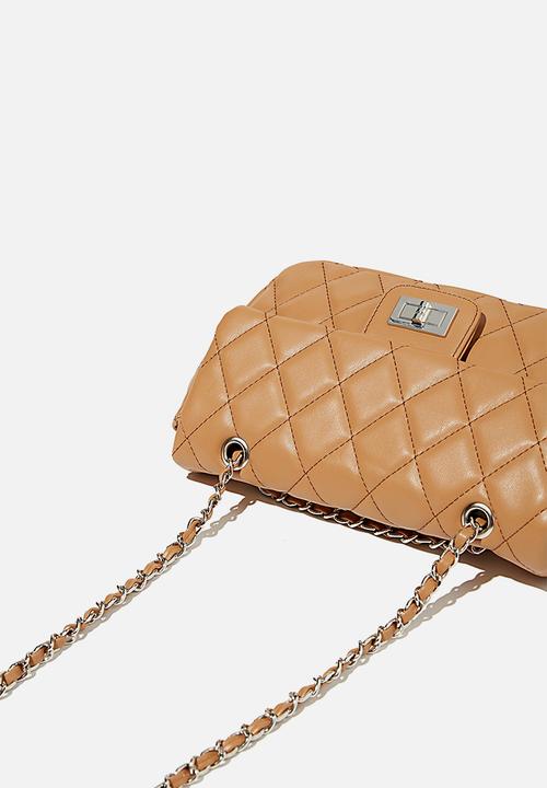 Rubi - Hailey quilted cross body bag - tan