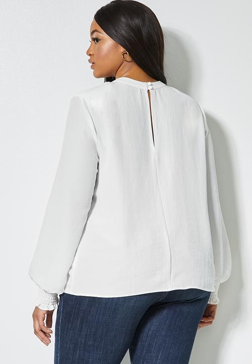 Superbalist - Shoulder pad shell top - ivory
