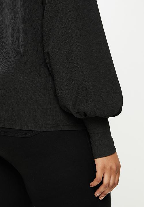 Me&B - Plus essential bellow top - black 