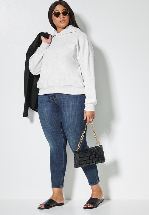 Superbalist - Crop hoodie - grey 