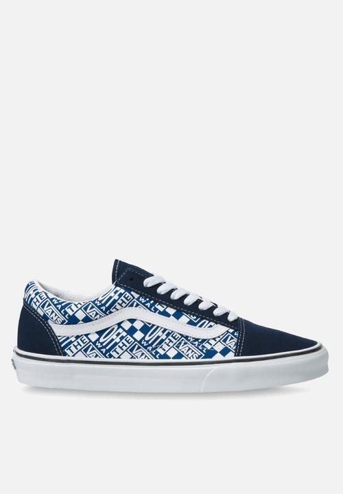 vans off the wall blue shoes