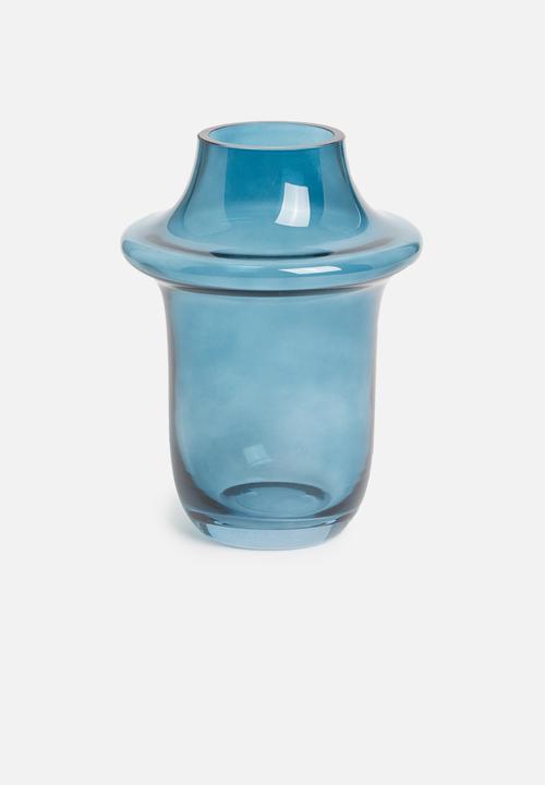 Present Time - Prestige glass vase - dark blue