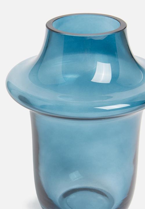 Present Time - Prestige glass vase - dark blue