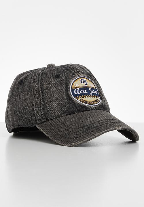 Aca Joe - Mens aca joe denim wash cap - black denim