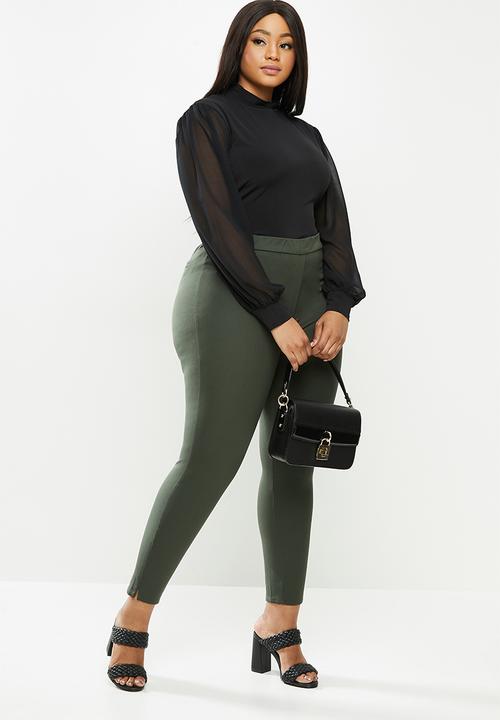 MILLA - Combo turtleneck bodysuit - black