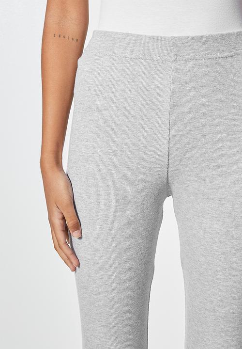 Superbalist - 7/8 rib leggings - grey