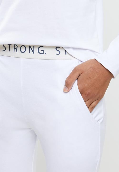 STRONG by T-Shirt Bed Co. - Ladies jogger - white