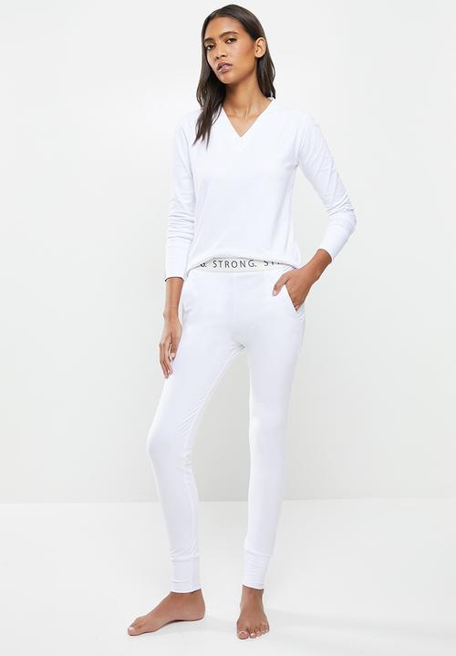 STRONG by T-Shirt Bed Co. - Ladies jogger - white