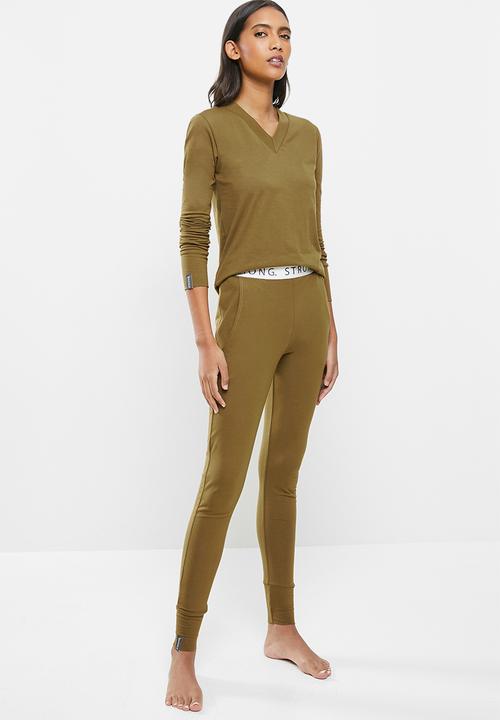 STRONG by T-Shirt Bed Co. - Ladies jogger - moss