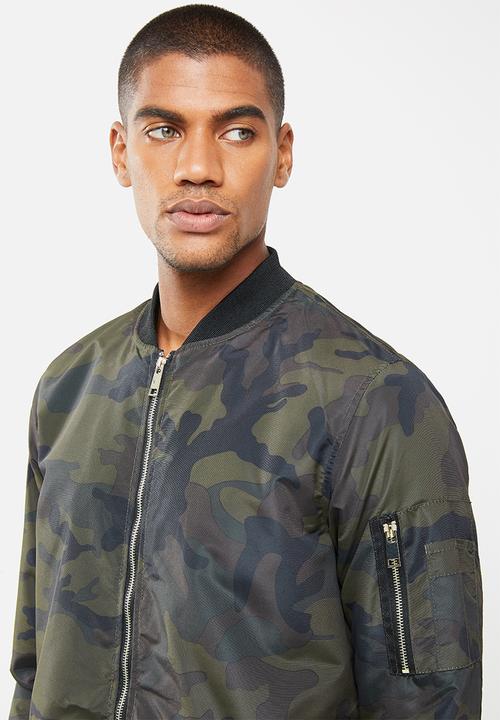 Brave Soul - Cartel longer length jacket - khaki