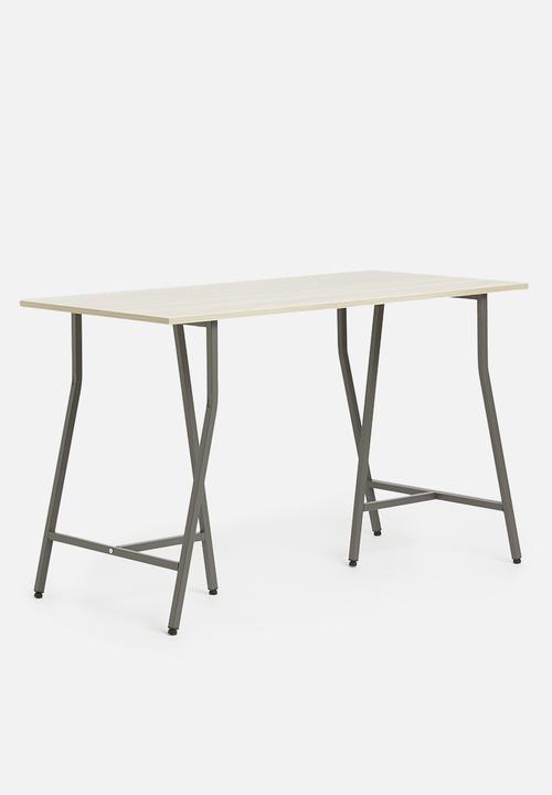 Fine Living - Payton desk & storage - brown