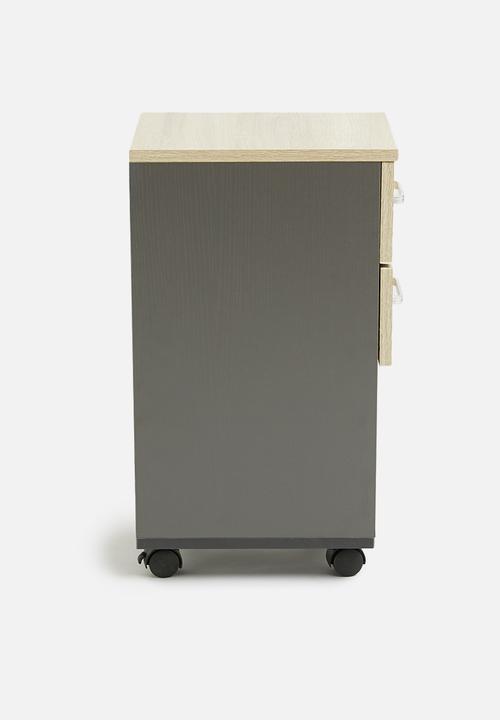 Fine Living - Payton desk & storage - brown