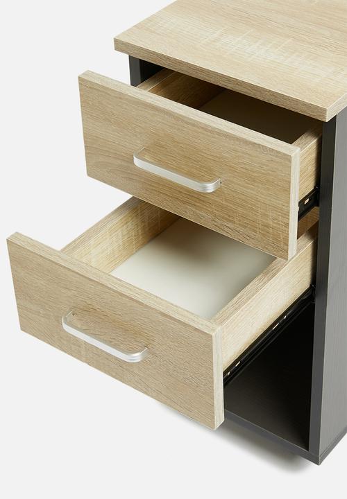 Fine Living - Payton desk & storage - brown