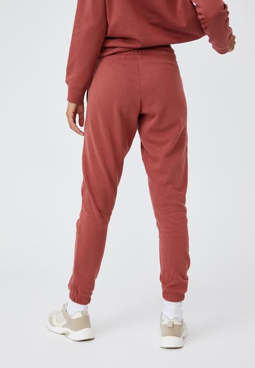 Cotton On - Lifestyle gym track pant - chestnut