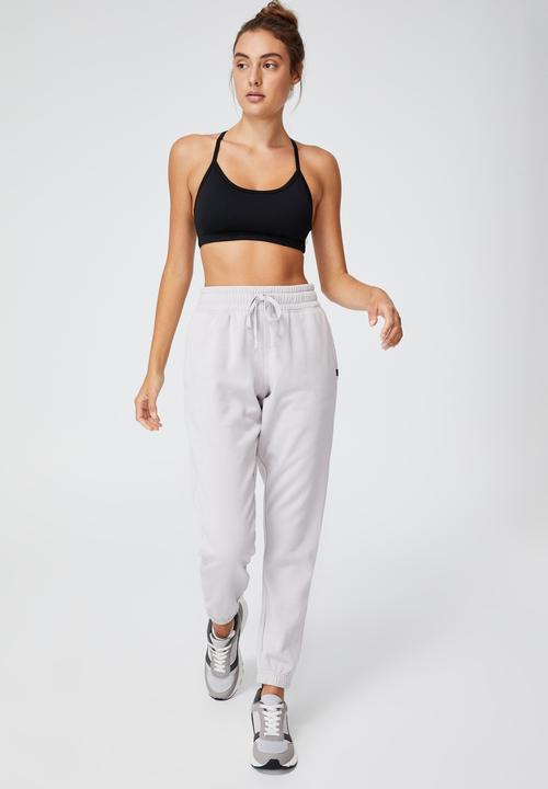 Cotton On - Lifestyle gym track pant - dove grey