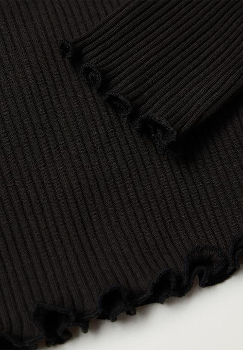 MANGO - Sky tee - black