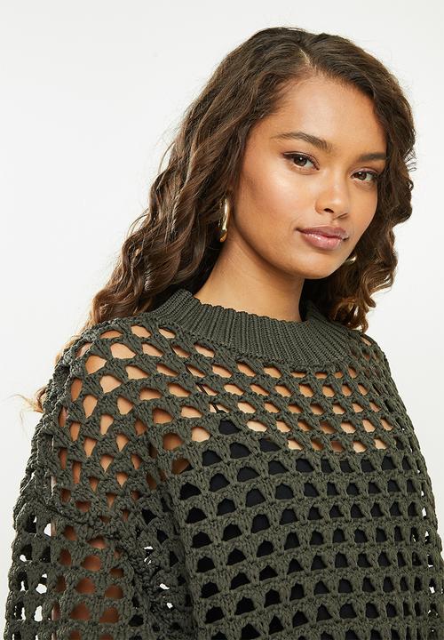 Glamorous - Petite knitted top - khaki