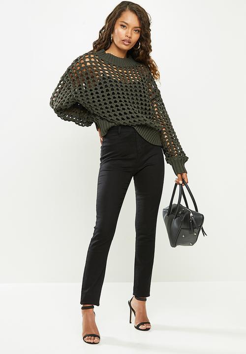 Glamorous - Petite knitted top - khaki