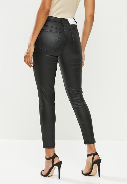 Glamorous - Petite coated jeans - black