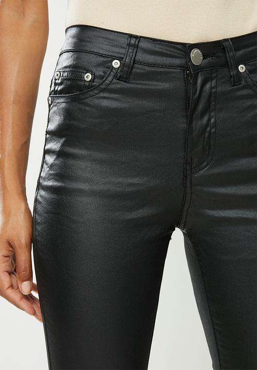 Glamorous - Petite coated jeans - black