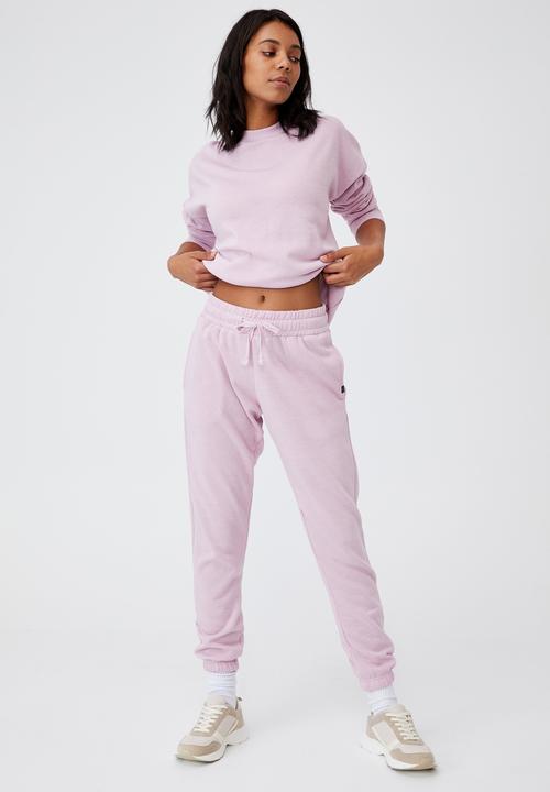 Cotton On - Lifestyle gym track pant - soft violet marle