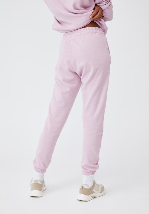 Cotton On - Lifestyle gym track pant - soft violet marle